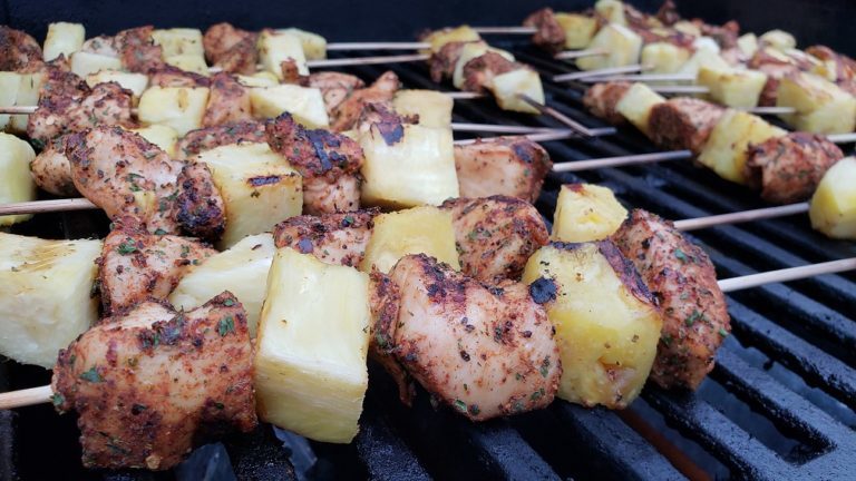 Grilled Chicken Pineapple Skewers