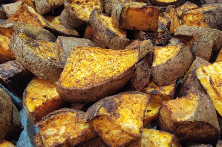 Roasted Cinnamon Sweet Potatoes